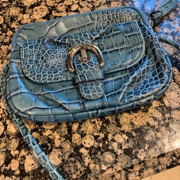 b makowsky Handbags - b makowsky teal colored cross body bag